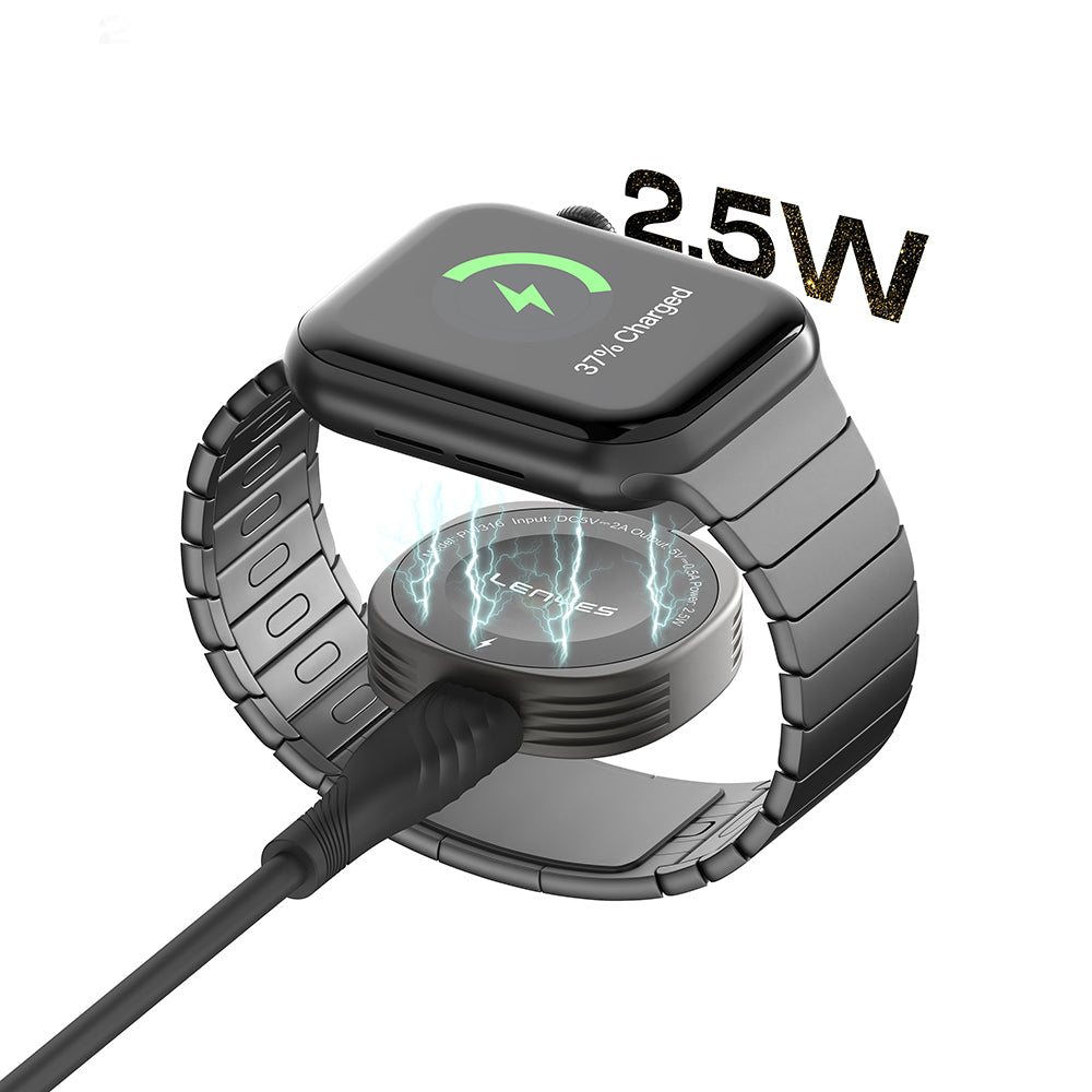 Lenyes PW316 Akıllı Saat Mini Kablosuz Magnetik Şarj Aleti 2.5W Lenyes PW316 Akıllı Saat Mini Kablosuz Magnetik Şarj Aleti 2.5W